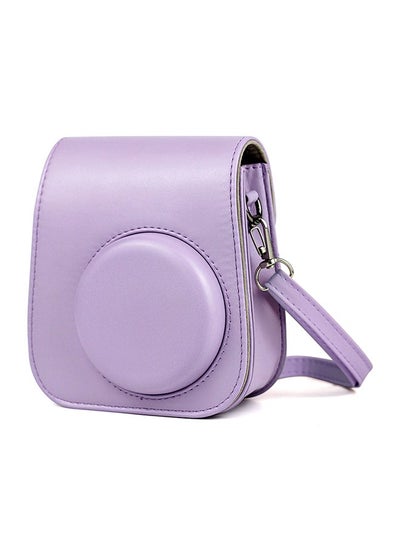 Buy Instant Camera Case Bag With Strap For Fujifilm Instax Mini 11 Purple in UAE