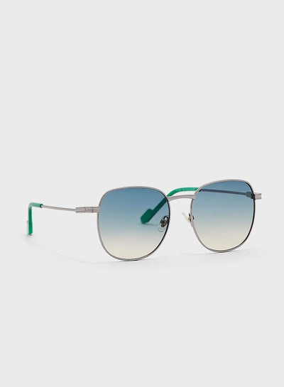 Buy Rounded Aviator Ombre Sunglasses in UAE