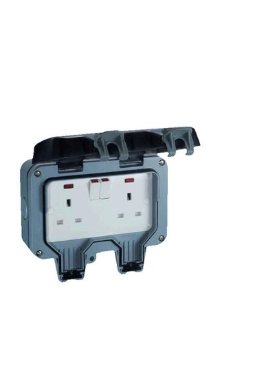 اشتري RR W/P Switch Socket 13A-2G-Cr-3002 IP66 في الامارات