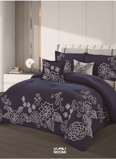 Buy Lara Comforter Set Microfiber, 8 pieces, king size, 260 cm x 240 cm in Saudi Arabia