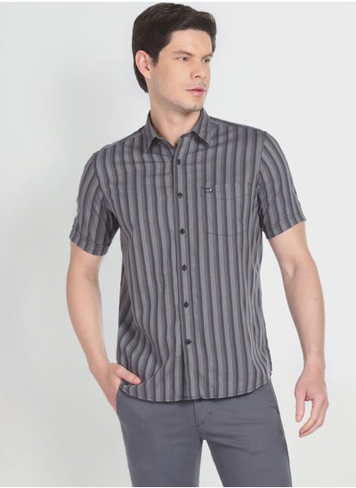 Buy Striped Regular Fit Shirt in UAE