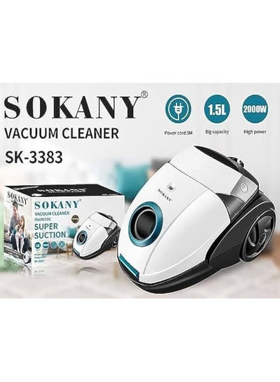 Buy Vacuum cleaner 1.5 liters 2000 watts SK-3383 in Egypt