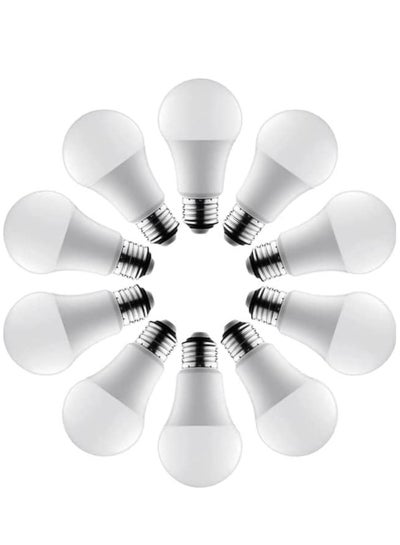Buy 10PCS MAX 12W LED Light Bulb,Pack of 10 ,Non-Dimmable,E27 Base,6500K,White in UAE