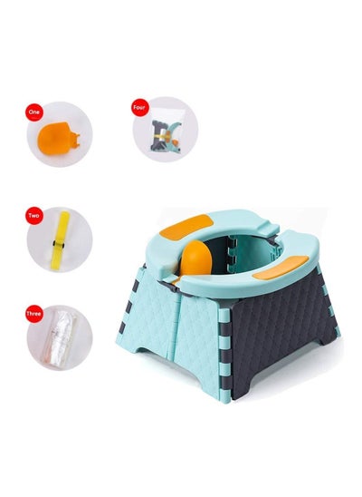 اشتري Toddler Portable Potty Training Seat Foldable Toilet Child Travel Potty in Car Camping Potty Chair Seat Collapsible potty for Kids Baby Indoor Outdoor في الامارات