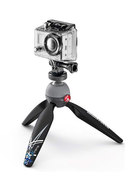 Buy Manfrotto MKPIXIEX-BK PIXI Xtreme Mini Tripod with Head for GoPro Cameras in UAE