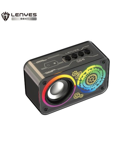 Buy Lenyes S841 Bluetooth Speaker with New Wireless 5.3 Provides, Up To 15 Meters Bluetooth Stable,Support AUX Audio Transmission Playback, TF Card Playback. in UAE