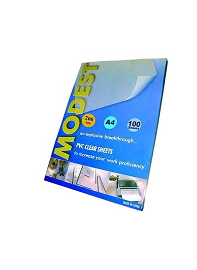 Buy MODEST PVC Clear Sheets (A4 200MIC) in UAE