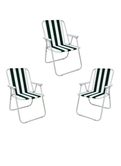 Buy A camping chair set consisting of 3 folding chairs, a picnic chair, a sports chair, an outdoor chair and a garden chair. in Saudi Arabia