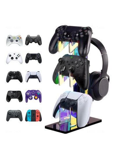 Buy Universal 3 Tier Controller Holder and Headset Stand for PS5 Xbox ONE Switch STEAM, Controller Stand Gaming Accessories, Build Your Game Fortresses in UAE