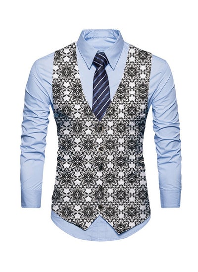 اشتري New Fashionable Personalized Printed Men's Suit Vest في السعودية