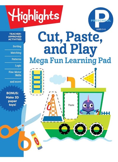 Buy Preschool Cut, Paste, and Play Mega Fun Learning Pad in UAE