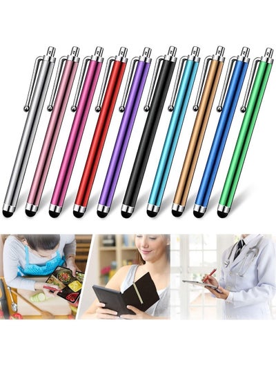 Buy 10 pcs Stylus Pens Portable Stylus Pens Universal Touch Screen Capacitive Styli Compatible with Tablets iPad Mini iPad Pro iPad Air Smartphones Samsung All Touch Screen Devices in Saudi Arabia