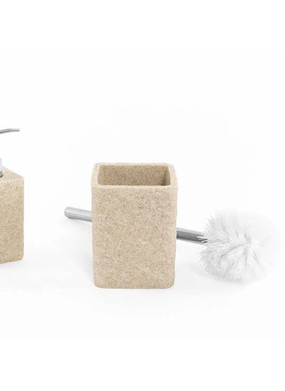 اشتري Toilet Brush Holder, Beige - 10x36 cm في الامارات