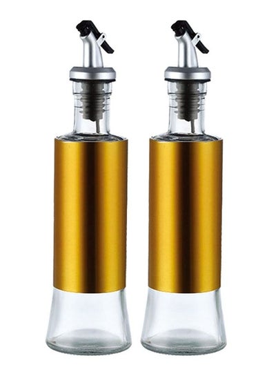 Buy 2 Piece Olive Oil Dispenser Glass Oil Bottles in UAE