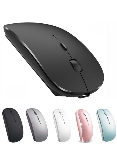 Buy Wireless Mouse for MacBook Pro MacBook Air MacBook Laptop Mac iMac Desktop Computer Chromebook Win7/8/10/11 PC HP Dell Laptop (Black) in UAE