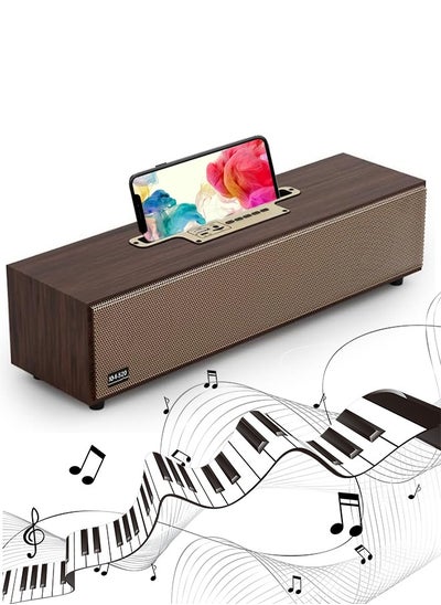 Buy Bluetooth Speaker Retro Portable Bluetooth Speaker with Stereo Sound  BassUp Retro Classic Wood Speaker Box Wireless Stereo Pairing Speaker for Home Outdoors Travel in Saudi Arabia