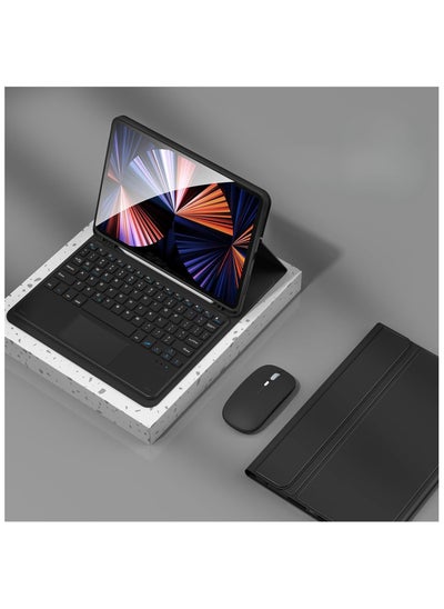 Buy Arabic and English Keyboard Case for IPad Air 11 Inch 2024 (Model:A2899;A2900),With Mouse and Pen Slot,Detachable Keyboard Case in Saudi Arabia