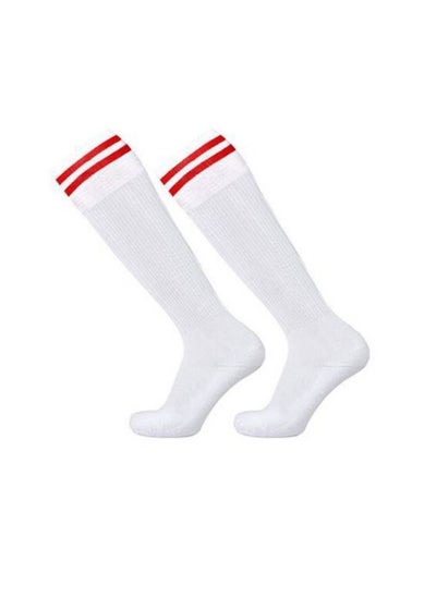 Buy M MIAOYAN Children's Football Socks One Size Non-slip Long Tube Over the Knee Socks Children's Student Striped Sports Socks in Saudi Arabia