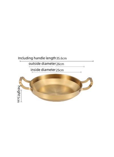 Buy New Stainless Steel Flat Bottomed Dry Pan in Saudi Arabia