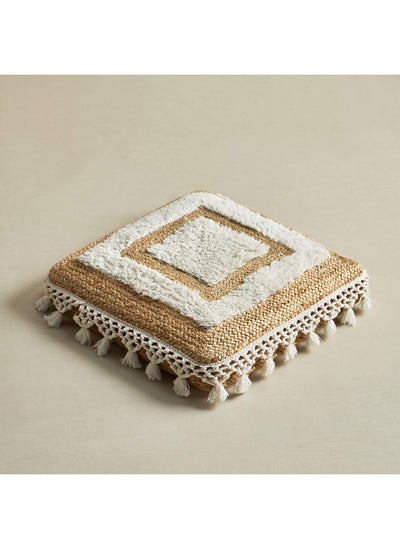 Buy Eco Midtown Handmade Jute Floor Cushion 50 x 50 cm in UAE