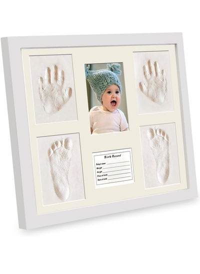 Buy Oasisgalore Baby Clay Footprint Handprint Kit Photo Frame Newborn Keepsake Picture Frame Kit For Baby Gift in Saudi Arabia