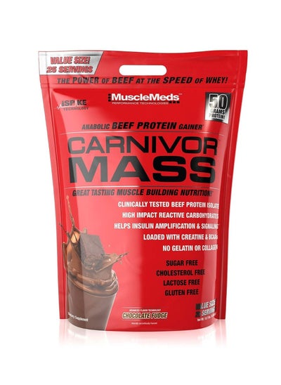 اشتري Carnivor Mass Anabolic Beef Protein Gainer Chocolate Fudge Flavor 25 Servings في الامارات