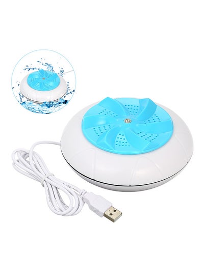 اشتري Portable Turbine Washing Machine 1 kg Laundry Quantity Mini Rotating Washer with USB Cable for Travel Home Business Trip في الامارات