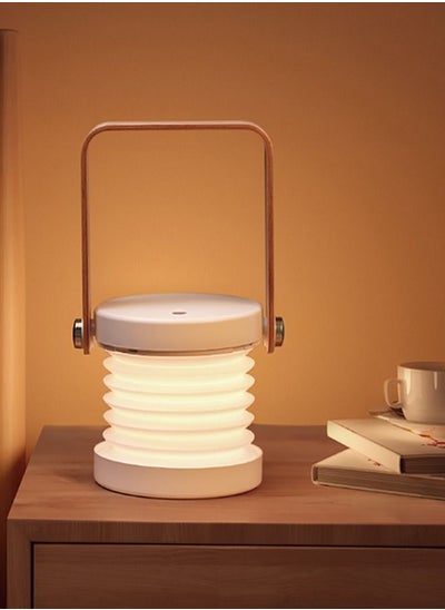 Buy Portable Multi-function Folding Ambient Lantern LED Light Night Lamp Moonlight Series 1200 mAh White in UAE