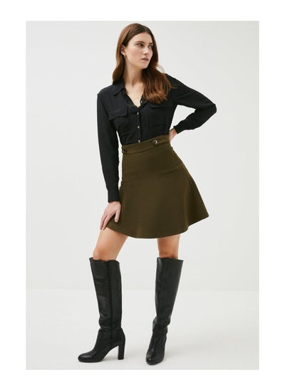 اشتري Rivet Detail Ponte Mini Skirt في الامارات