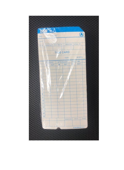 Buy DSB 100PCS Time Cards Time Cards Monthly Time Clock Cards for Employee Payroll Recorder for Time Clock in UAE