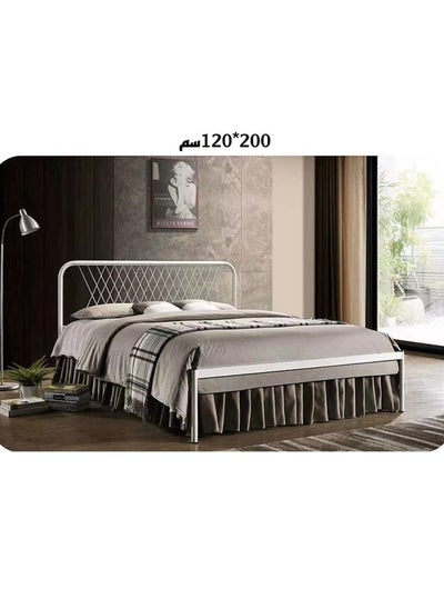 Buy Steel Bed With Thick Steel Base 200*120*115cm in Saudi Arabia