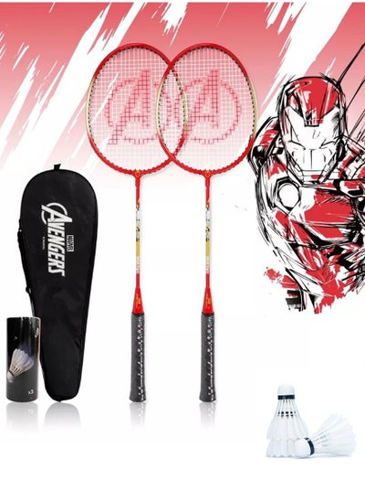 Buy Ironman Badminton Rackets and Shuttlecocks - Badminton Sport Game Suitable For Outdoors, Indoors Trips, and Competitions, Official Size Badminton Bats, A Bag For Convenient Carry and Store in Saudi Arabia