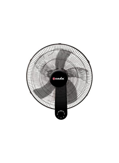 اشتري Wall Fan 65 Watt 5 Crystal Blades,, 18 Inch, ZWF-55 black في مصر