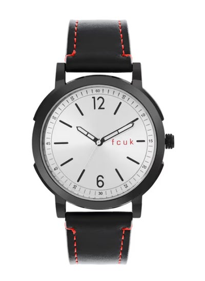 اشتري Men's Analog Watch With Black Leather Strap 43 mm FK00010C في الامارات