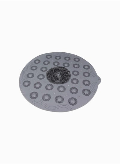 Buy Bathroom Shower Mat, Non Slip Silicone Foot Massage Bath Mat with Suction Cups, Anti Slip Safety Foot Scrubber Pad, Bath Tub Shower Mat Non Slip and Latex Free, Bathtub Mat with Suction Cups in Saudi Arabia