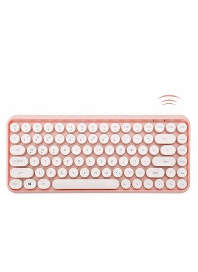 Buy Wireless Bluetooth Keyboard, Mini Portable 84-Key, Compatible Android, Windows, PC, Tablet in Saudi Arabia