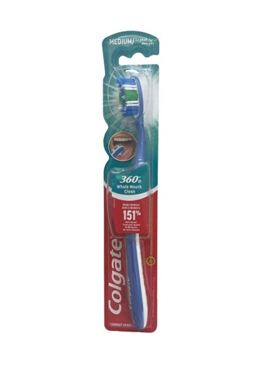 Buy 360 Toothbrush Medium Soft Multicolour in Saudi Arabia