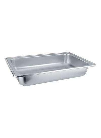 اشتري Stainless Steel Serving Plate Tray Rectangular Oven Tray Chafing Dish Tray 32X26X6 Cm في الامارات