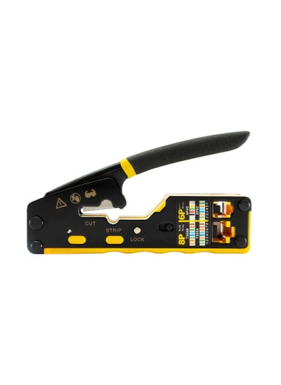 Buy VDV226-110 Ratcheting Modular Data Cable Crimper/Wire Stripper/Wire Cutter for RJ11/RJ12 Standard, RJ45 Pass-Thru Connectors in UAE