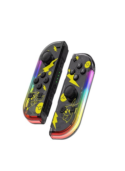 Buy Wireless Controller for Nintendo Switch, L/R Controllers Replacement Compatible with Nintendo Switch/Lite/OLED, Joystick  with Wake-up/Screenshot/Dual Vibration/Motion Control Function With RGB light in UAE