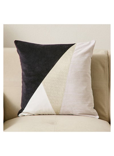 اشتري Gemma Beryl Geometric Patch Fabric Cushion Cover 45 x 45 cm في السعودية