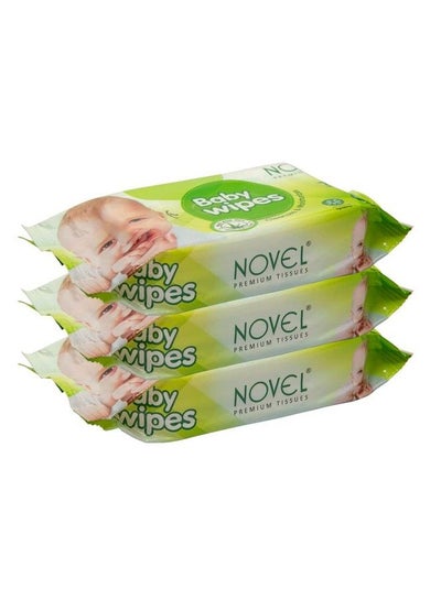 Buy Baby Wet Wipes (Pack Of 3 72 Sheet) in Saudi Arabia