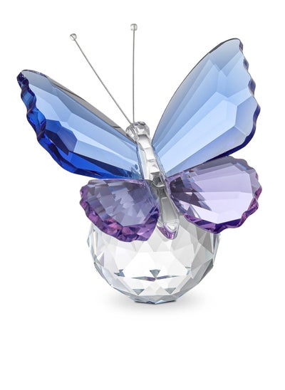 اشتري Crystal Butterfly Figurines with Ball Base for Home Wedding Decoration Glass Butterflies Ornaments Collectibles Figurines Valentine's Day for Lovers في السعودية