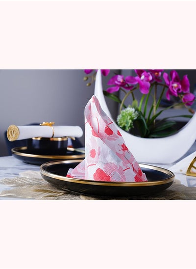 اشتري Flora S/20 Paper Napkin Pink 33x33cm في الامارات