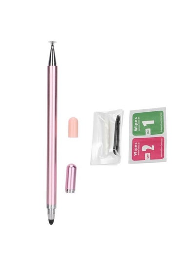 Buy Stylus Pen 2 in 1 Capacitive Touch Screen Pens With Replacement Tips Cleaning Bag For Mobile Phones Tablets NotepadPink in Saudi Arabia