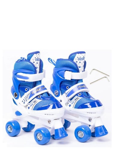 اشتري Four Wheel Skate Shoes Size Medium (35-38) blue في مصر