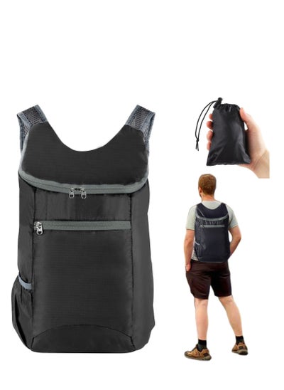 Buy Ultra Lightweight Foldable Backpack Small Water Resistant Rucksack Foldable Travel Daysack in Saudi Arabia