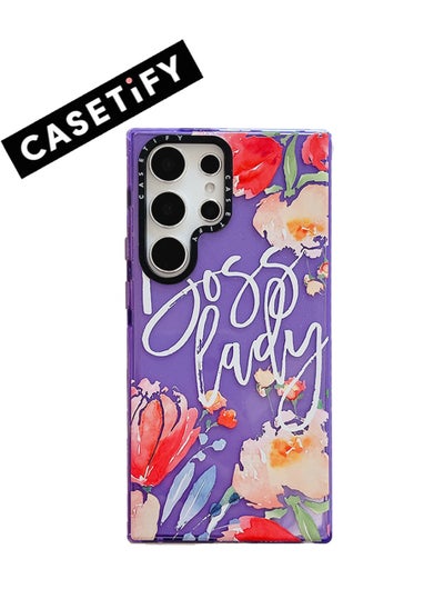 Buy Samsung Galaxy S24 Ultra Case - 'Boss Lady' Floral Elegance in UAE