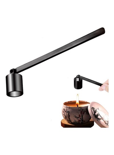 Buy Candle Snuffer, Candle Extinguisher Wick Snuffer Accessory with Long Handle Stainless Steel Candle Snuffer for Most Candles Black in UAE