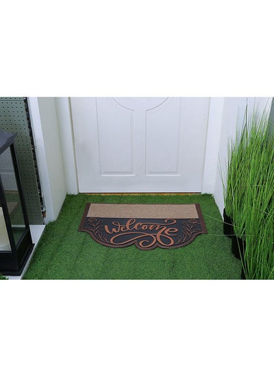 Buy Cyril Welcome Door Mat 55x85Cm Brown in UAE